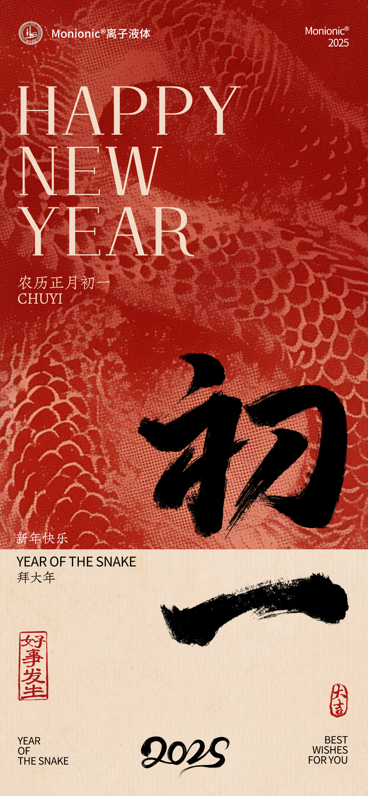 Monionic?離子液體祝您新年快樂